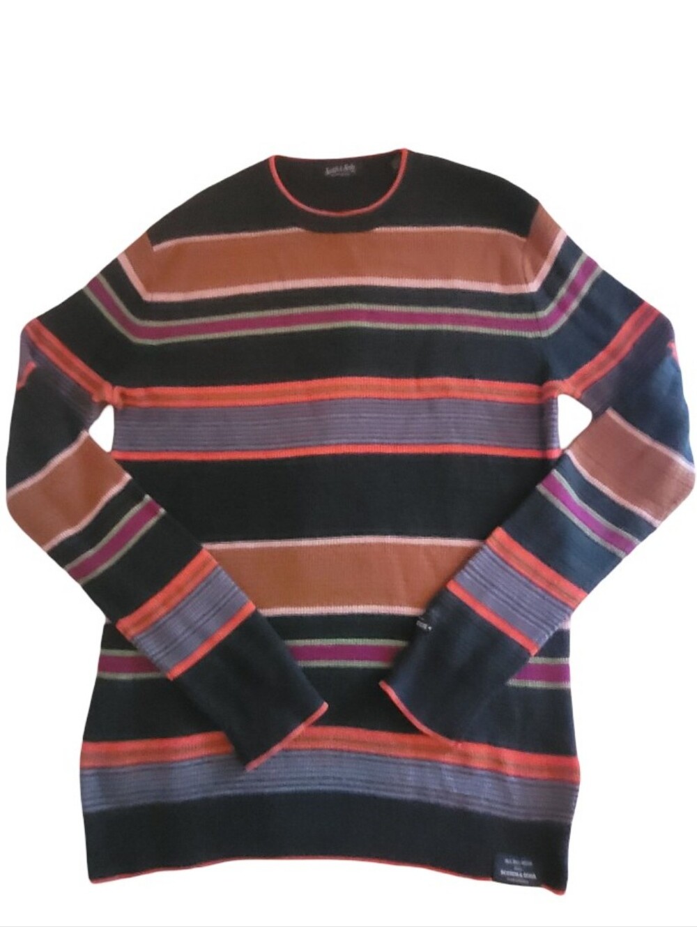 Navy Multistripe Crewneck Sweater by Autograph - Picture 2 of 5